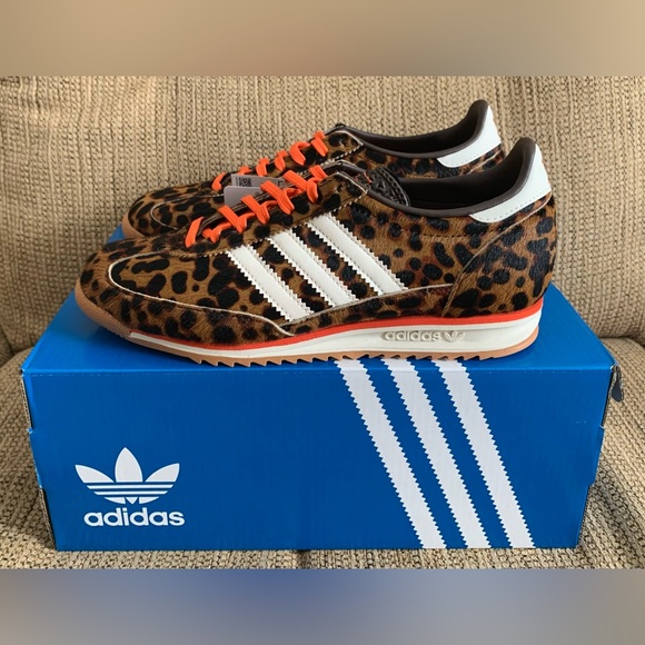NEW Adidas SL 72 OG Leopard Print Shoes - Size 8 Women's - Sneakers - Picture 4 of 13